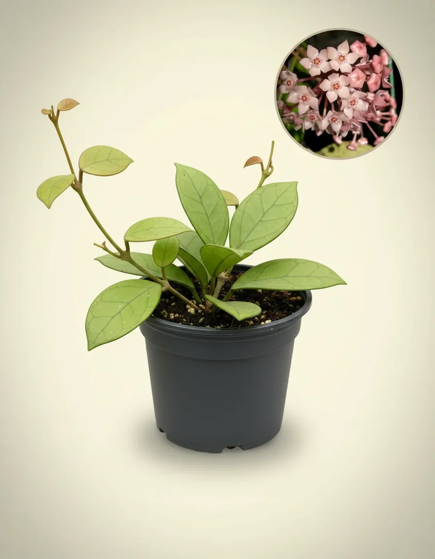 Hoya Macrophylla (Hoya macrophylla) live botanical specimen