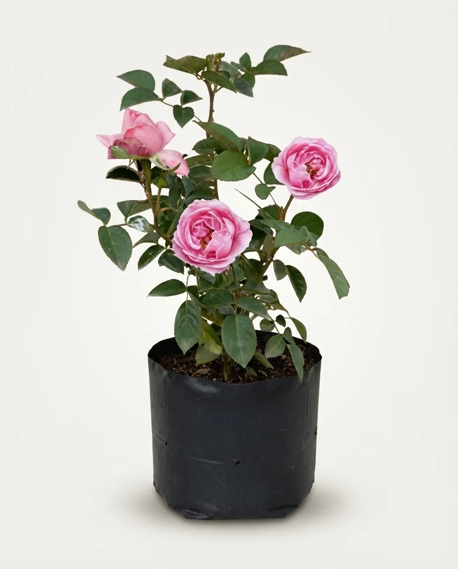 Rosa Damascena (Rosa damascena) live botanical specimen