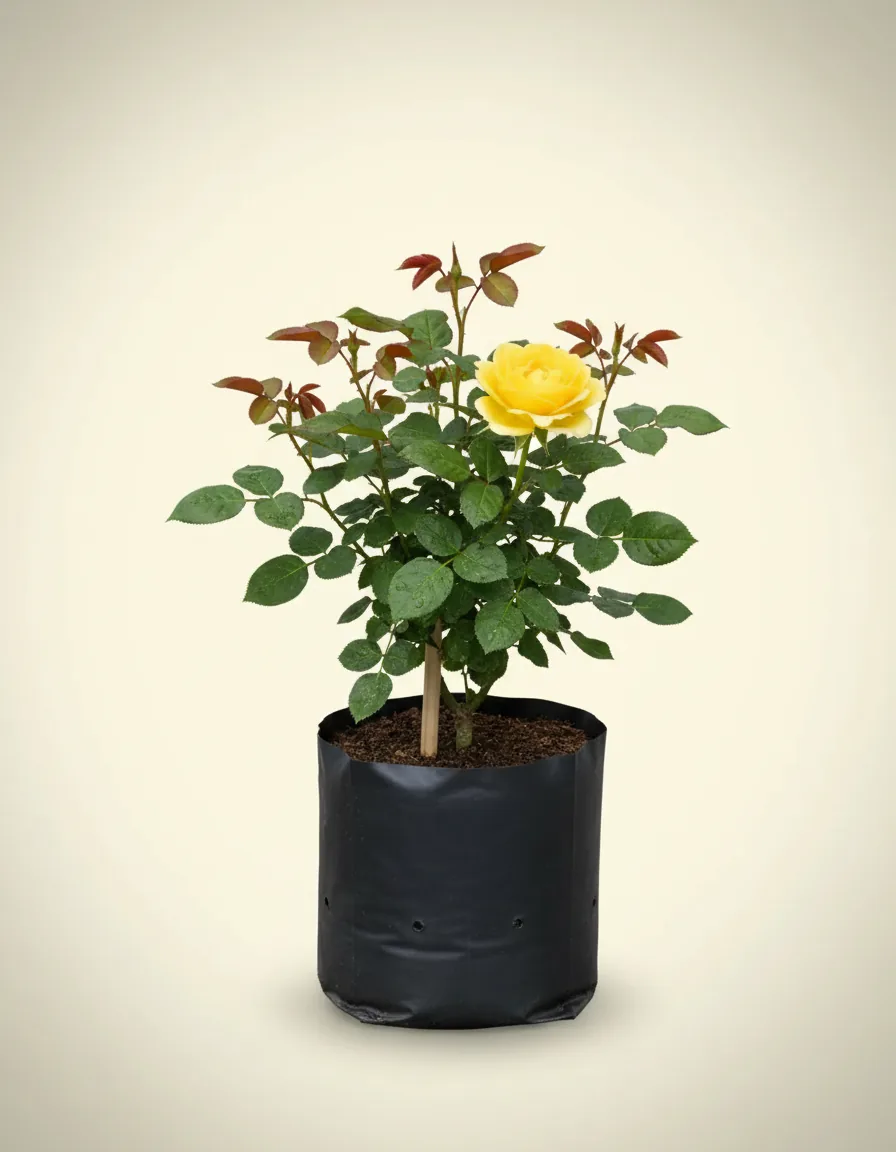 Rosa Graham Thomas (Rosa graham) live botanical specimen